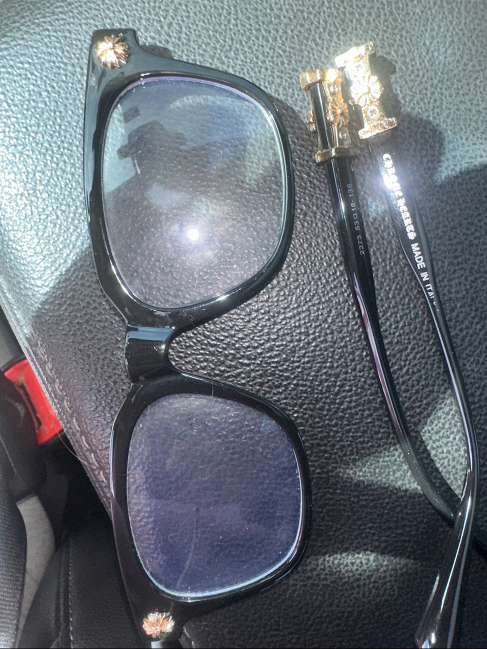READ x Chrome H Black Glasses with Gold details